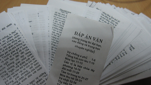 Cấm các cửa hàng photocopy gần địa điểm thi tại Hà Nội trong 3 ngày thi THPT
